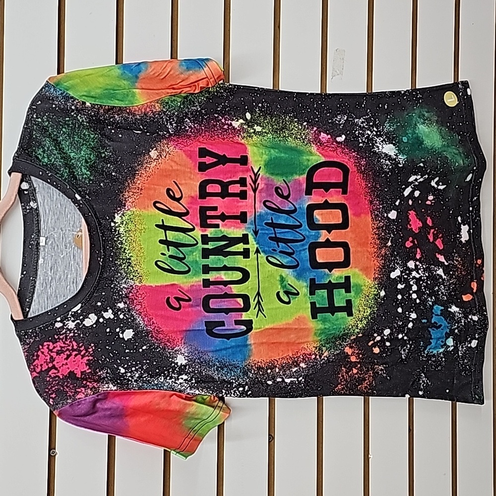 Large Tie Dye Country Hood Tee